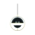 Lampa wisząca  z mosiężnym pierścieniem i czarnym metalowym kloszem Tavia NO2412353003 - Nordlux